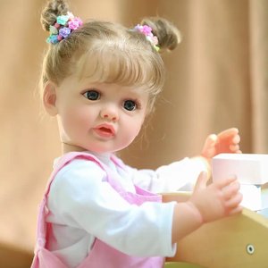 Factory Direct Supply <strong>Realistic</strong> Baby <strong>Doll</strong> 55cm Bebe <strong>Doll</strong> Reborn <strong>Cheap</strong> Newborn Baby Toddler <strong>Doll</strong> for Kids Toys - Product Image 4