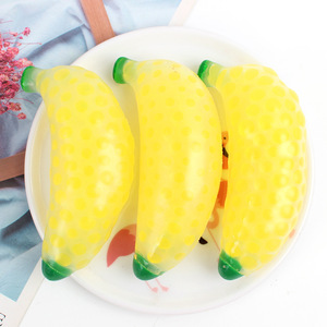Juguete Antiestrés de Plátano con Cuentas Transparentes, Juguete Sensorial para Niños con Forma de Fruta, Bola Blanda para Aliviar la Ansiedad - Product Image 2