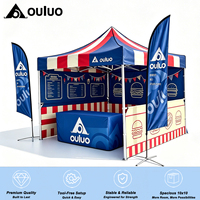 Tente de salon professionnelle 3x3m à structure en aluminium, résistante aux UV, design personnalisé, simple couche, toile Oxford 420D, idéale pour les événements extérieurs estivaux