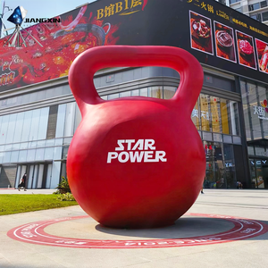 Bollitore scultura-bollitore gigante in fibra di vetro per Shopping Plaza e quartieri commerciali (installazione di arte moderna) - Product Image 1