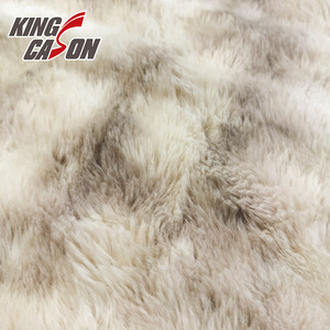 Kingcason <span class=keywords><strong>2025</strong></span> Mới Nhất Nặng Trọng Lượng Ấm Dài Đống Da Thân Thiện Bền Bong Bóng <span class=keywords><strong>Jacquard</strong></span> Tie Nhuộm Bong Bóng Faux Lông Vải Cho Áo - Product Image 2