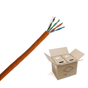 Cable de red de par trenzado sin blindaje <span class=keywords><strong>BC</strong></span>/CCA UTP de alta calidad 4 pares 24AWG Cat5 LAN Cable PE chaqueta para comunicación al aire libre - Product Image 2