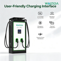 Borne de Recharge Rapide DC 160kW Haute Puissance Norme US à Double Connecteur pour Véhicules Électriques, Station de Recharge au Sol pour Flottes Commerciales, Utilisation Extérieure