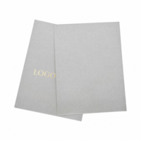 Porte-documents de luxe pour l'immobilier, avec logo personnalisé en feuille d'or, format A4, élégant, impression offset, pochette de présentation de propriétés haut de gamme