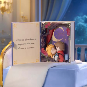 Série de contes de fées des princesses Disney, boîte mystère en peluche, ornements, 100% authentiques, décoration d'intérieur, <span class=keywords><strong>idée</strong></span> cadeau surprise - Product Image 3