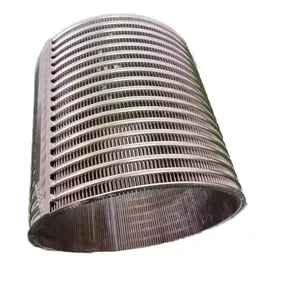 Stainless Steel Wrapped Welded Industry Oil Well Drill Water Purify Johnson Mesh Pipe Wedge Vee Wire Screen Tube