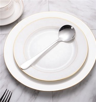 Petite cuillère de table de polissage miroir de qualité alimentaire en acier inoxydable argenté 304 pour restaurants pour thé de dessert de crème glacée
