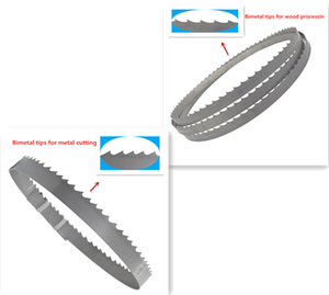 Cuchillas de sierra de cinta bimetálicas de acero de alta velocidad M51 M42 41*1.3*5/8 4/6 para corte de aluminio, acero inoxidable y madera dura - Product Image 1