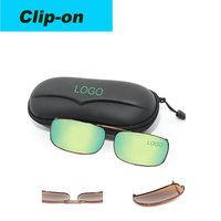 Nouvelles lunettes de soleil rectangulaires, prêtes pour l'extérieur, à clipser, polarisées UV400, anti-éblouissement, lentilles TAC, sans monture, légères, durables, confortables