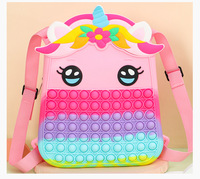 Girls Unicorn Shoulder Fidget Bag Design Purse Fidget Toy Backpack Crossbody Bag Backpack for Girls