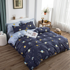 Thấp moq bán buôn chải sợi nhỏ Polyester Vải <span class=keywords><strong>3D</strong></span> in 125gsm 4 cái bedsheet/bộ đồ giường Bộ/sợi nhỏ Duvet - Product Image 2