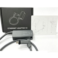Adaptateur Ethernet Starlink V2 Gigabit RJ45 avec port traversant coudé à 90° sans alimentation externe pour antenne Gen2, camping-car et réseaux marins