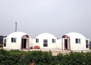 OMNIDOME 4A casa Domo prefabricada modular FRP glamping domo geodésico refugio cobertizo de almacenamiento tienda de campaña portátil al aire libre - Product Image 4