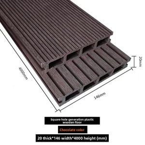 Revêtement de sol en plastique, bois massif, <span class=keywords><strong>terrasse</strong></span>, cour <span class=keywords><strong>extérieure</strong></span> écologique Design moderne Imperméable Anti-Corrosion Antidérapant pour jardins - Product Image 6