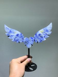 ขายส่งปีกโรสควอตซ์รูรู ปีกอเมทิสต์ คริสตัลธรรมชาติ งานฝีมือรูปหัวใจ สำหรับตกแต่งบ้าน - Product Image 4