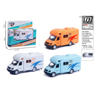 1:38 in lega Pull-Back corriere per bambini Business Car <span class=keywords><strong>giocattolo</strong></span> da collezione modello di furgone pressofusa - Product Image 2