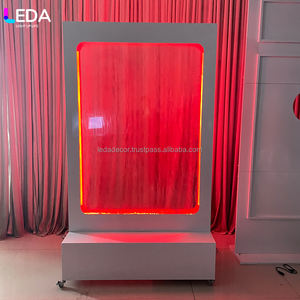 Cabina Telefónica LEDA Moderna para Bodas con Mensaje Personalizado, Tablero de Mensajes de Metal/Acrílico, Accesorios de Decoración para Lugares de Boda - Product Image 2