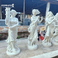 Sculpture de Héraclès en résine pour la décoration classique de cour, sculpture légère en pierre artificielle, femme