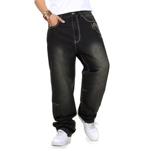 <span class=keywords><strong>Jeans</strong></span> a Gamba Larga da Uomo, Stile Hip Hop e Skateboard, Taglie Forti, <span class=keywords><strong>Jeans</strong></span> Baggy per Rapper, Pantaloni <span class=keywords><strong>Jeans</strong></span> Rilassati - Product Image 3