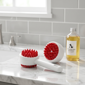 Cepillo de Silicona Simple para el Cuidado de Mascotas, Peine de Masaje, Guante para Eliminar el Pelo Suelto para Gatos, Herramienta de Limpieza para Baño - Product Image 6