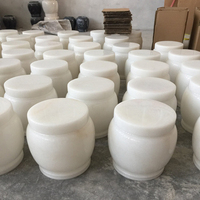Pierre de marbre naturel, cendres, urnes funérailles, marbre blanc pur, Onyx
