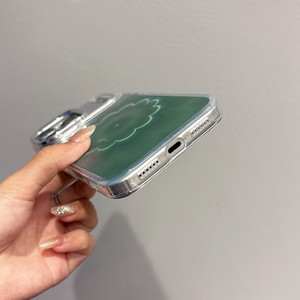 เคสโทรศัพท์ลายคลื่นสีรุ้งพิมพ์ลายดอกไม้ IMD สำหรับ iPhone 18 17 16 15 14 13 PRO MAX ฝาครอบหลังเปลือกหอยนีออน - Product Image 5