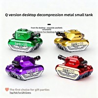 Legierung Panzer Rückzieh-Spielzeug Unisex Geschenk Militär-Kriegsfahrzeug Bewegliche Räder Gepanzertes Modell Kuchen-Themen-Ornament