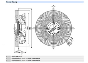 ebm-papst S3G400-KC22-51 high efficiency EC fan smart energy saving cooling fan for data center HVAC and industrial ventilation - Product Image 4