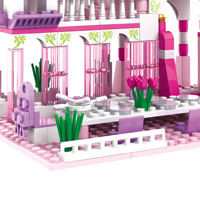 COGO 3262 Puzzle 3D DIY Jouet 2023 Nouveaux Jouets Jeu Série Princesse Blocs de Construction Château de Princesse pour Modèles de Blocs Jouets de Construction