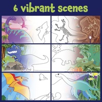 Livre de peinture pour enfants, dessin c, livre de peinture à l'eau magique avec stylo à eau pour enfants, vente en gros bon marché
