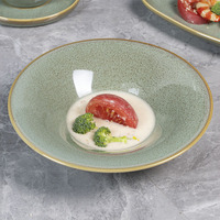 Yayu Assiette Ensemble Restaurant Assiettes Assiette Produits En Céramique Logo Personnalisation Nordique En Céramique Nouvelle Haute Qualité Vert en Stock