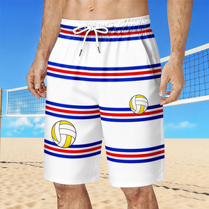 Shorts de Baño Sublimados de Talla Grande con Logotipo Personalizado, Secado Rápido, Shorts de Playa para Hombre, Shorts de Baño al por Mayor para <span class=keywords><strong>Voleibol</strong></span> de Playa - Product Image 1