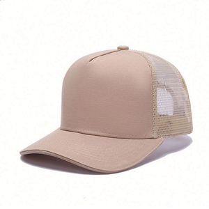 Casquette de baseball unisexe en tissu polyester/coton uni à 5 panneaux avec broderie 3D promotionnelle - Product Image 4