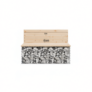 Durable Solid Pine <b>Wood</b> <b>Garden</b> <b>Bench</b> Outdoor Patio Furniture Rustic Modern Design <b>2</b> <b>Seater</b> - Product Image 1