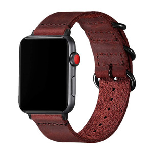 Correa de cuero genuino para <span class=keywords><strong>Apple</strong></span> <span class=keywords><strong>Watch</strong></span>, repuesto Compatible con iWatch de 45mm, 44mm, 42mm, 41mm, 40mm y 38mm, Series 7, <span class=keywords><strong>6</strong></span>, 5, 4 - Product Image 5