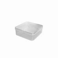 Boîte d'emballage d'accessoires électroniques en PP transparent carré, design classique, fabriquée au Zhejiang, boîte de rangement pour téléphone portable résistante aux chocs