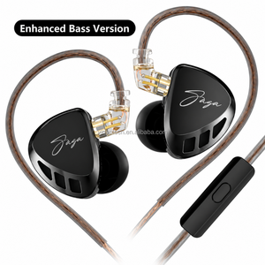 Écouteurs intra-auriculaires KZ Saga <span class=keywords><strong>Studio</strong></span> Monitoring <span class=keywords><strong>HiFi</strong></span>, réponse en fréquence large, écouteurs filaires tout métal pour professionnels - Product Image 4