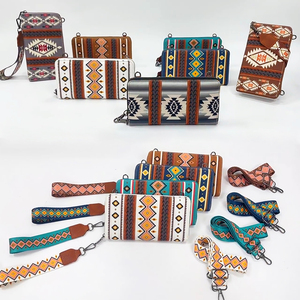 2025 Tik Xu Hướng Hot Bán Bohemian Thiết Kế Của Phụ Nữ Crossbody Túi Bền Cổ Tay Ly Hợp Ví Chủ Thẻ Boho Ví - Product Image 2