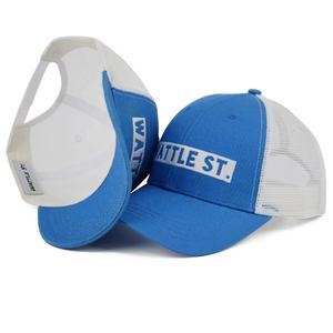 Truck Cap Trucker Hut; Benutzer definierte Mesh Custom Logo <span class=keywords><strong>Blue</strong></span> Mesh Baseball Sport 6-Panel <span class=keywords><strong>Cat</strong></span> Stickerei Trucker Hüte - Product Image 3