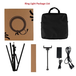 Meilleure vente, éclairage annulaire de <span class=keywords><strong>Selfie</strong></span> photographique à Led Aro de 14 pouces avec trépied pour le maquillage en direct, vidéo youtube - Product Image 3
