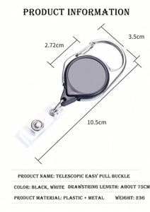 Retractable Pull Reel Keychain <b>Lighter</b> Holder Custom Logo Premium <b>Lighter</b> Sleeve Retractable Badge Reel - Product Image 5