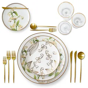 4 Stück Keramik platte Verwendung für Hotel Restaurant Cafe Shop Wedding Hall Nordic Teller Geschirr