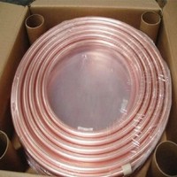 Tube en cuivre souple métrique C10200 de 7 mm, conforme à la norme GB T1528, pour l'installation de climatiseurs résidentiels en appartement et en mur, en stock