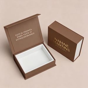 Boîtes cadeaux personnalisées en papier kraft, emballages en papier, boîtes pliables recyclables pour les petites entreprises, coffret cadeau de bijoux, vente en gros - Product Image 3