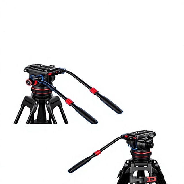 Professional Heavy Duty Fluid Head Tripod for DSLR & Video Camcorder