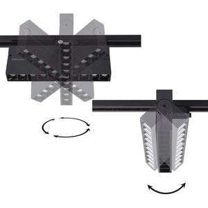 Système d'éclairage sur rail LED magnétique 48V, nouveau design, encastré ou suspendu, pour vente en gros - Product Image 5