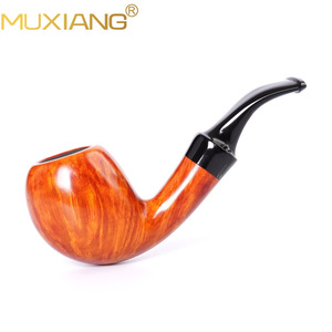 MUXIANG Briar Wood Smoking <strong>Pipe</strong> Bent Type Portable <strong>Palm</strong> Sized Tobacco <strong>Pipe</strong> - Product Image 3