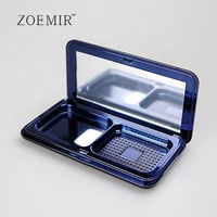 Emballage cosmétique de luxe, tubes à rouge à lèvres magnétiques, étui compact pour fond de teint coussin d'air avec miroir, tube à rouge à lèvres en métal