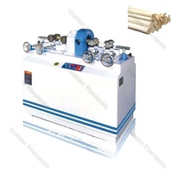 Machine à fraiser les tiges rondes pour le travail du bois, à double alimentation et double éjection, 20-80 mm, idéale pour la fabrication de balais et la découpe de bois rond