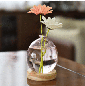Creative Bubble Vase Hydroponic Glass Vase Transparent Pink Flower Arranger <strong>Dining</strong> <strong>Table</strong> Decoration Aromatherapy Bottle <strong>Ornament</strong> - Product Image 6